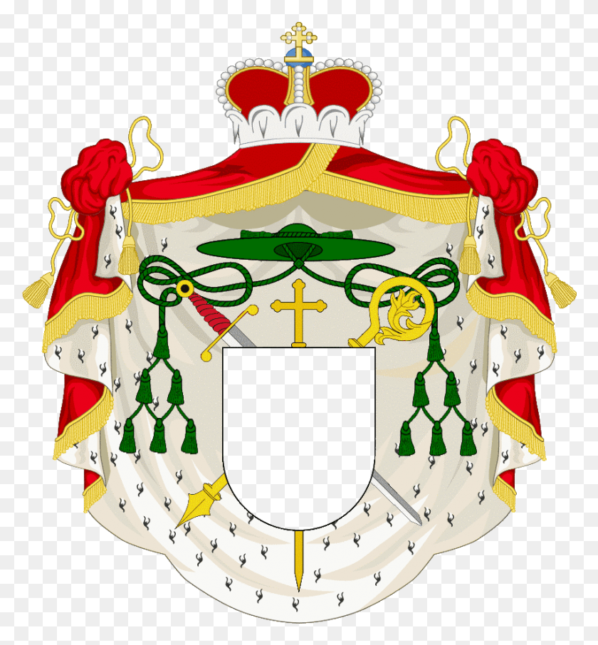 852x925 Coa Prince Епископ Албанский Королевский Герб, Доспехи, Торт Ко Дню Рождения, Торт Png Скачать
