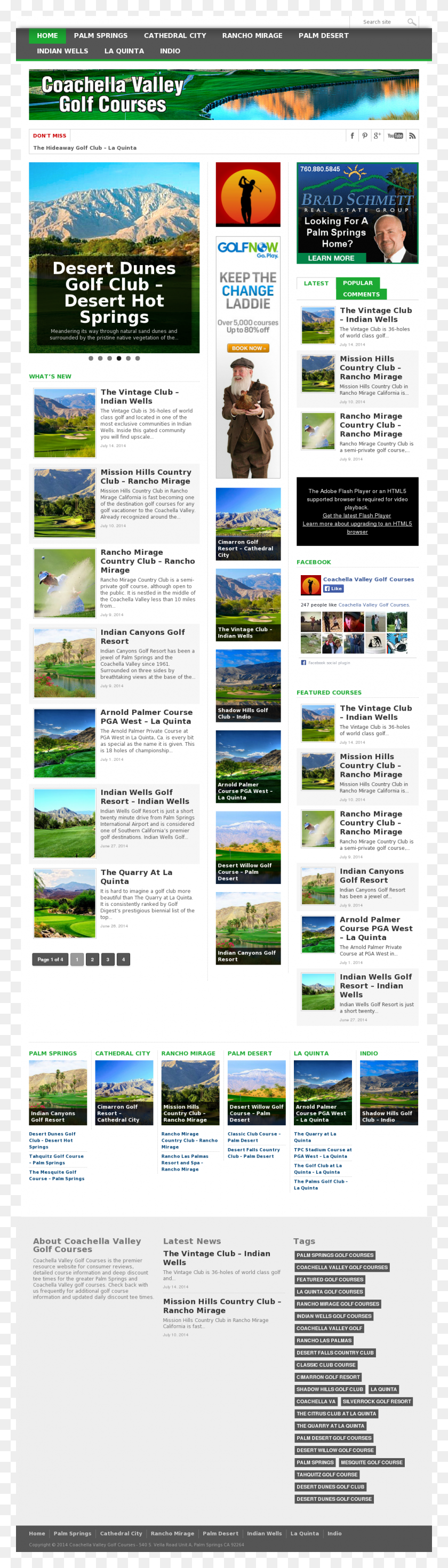 1024x3780 Coachella Valley Golf Courses Competitors Revenue Brochure, Poster, Advertisement, Flyer HD PNG Download