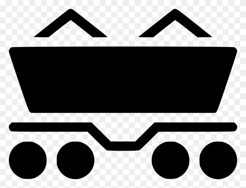 980x736 Coal Railcar Svg Icon Free Rail Car Icon, Stencil, Text, Label HD PNG Download
