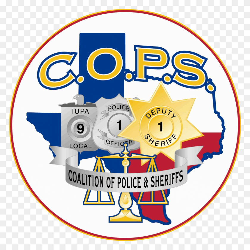1427x1426 Coalition Of Police And Sheriffs Circle, Logo, Symbol, Trademark HD PNG Download