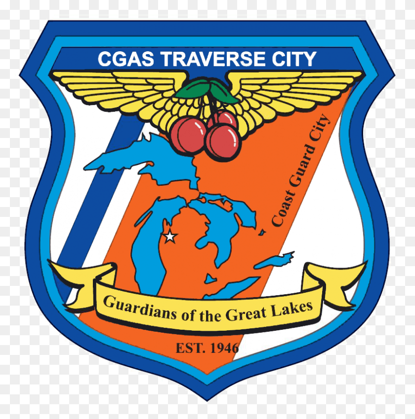 800x811 Coast Guard Air Station Traverse City Coast Guard Traverse City Patch, Logo, Symbol, Trademark HD PNG Download