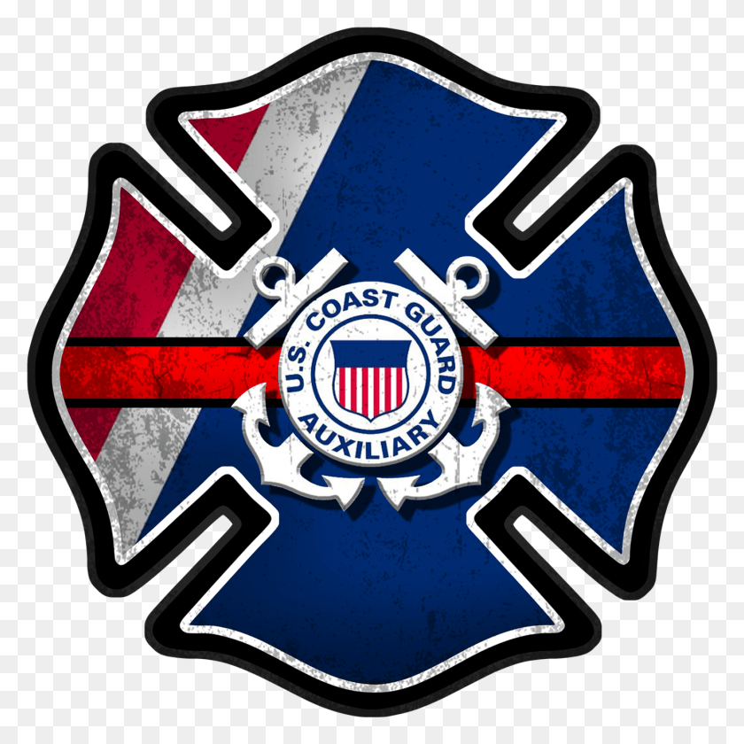 1383x1383 Coast Guard Firefighter Us Coast Guard Auxiliary, Symbol, Logo, Trademark HD PNG Download