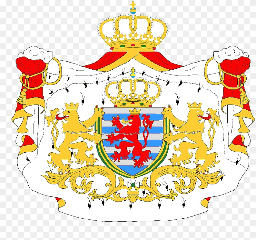 866x810 Coat Arms Grand Duchy Of Luxembourg Large Coat Of Arms, Baby, Person, Armor Transparent PNG