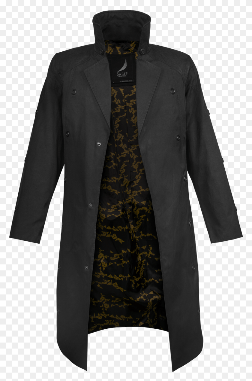 807x1250 Coat By Deus Ex Human Revolution Adam Jensen Coat, Clothing, Apparel, Overcoat HD PNG Download