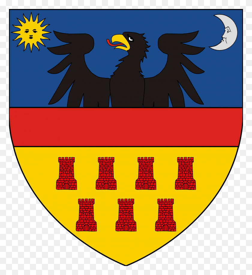 2000x2200 Coat Of Arms And Flag Of Transylvania Wikipedia Transylvania Coat Of Arms, Shield, Armor, Bird HD PNG Download