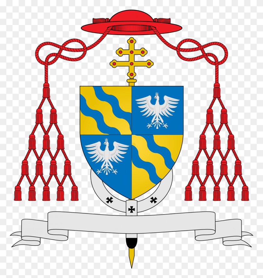 1144x1216 Coat Of Arms Cardinals Luigi Amp Antonio Caetani Coat Of Arms Cardinal Tobin, Symbol, Accessories, Accessory HD PNG Download