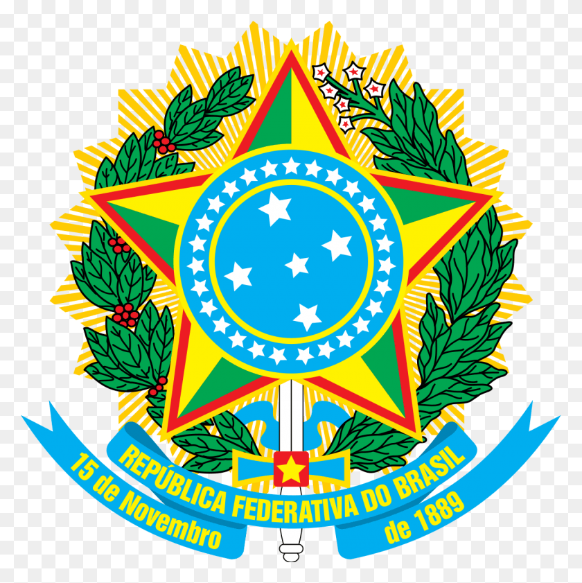 1200x1203 Coat Of Arms Of Brazil Brazil Coat Of Arms, Symbol, Star Symbol, Emblem HD PNG Download