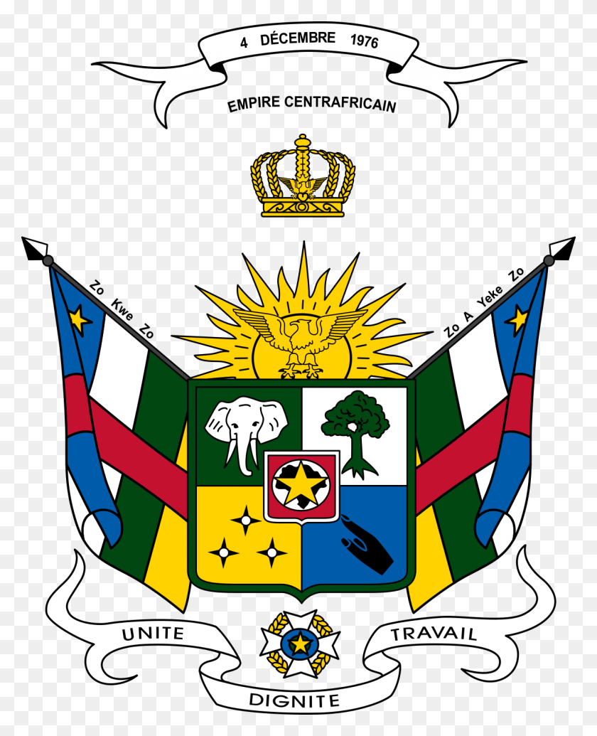 1200x1500 Coat Of Arms Of Central African Republic, Symbol, Logo, Trademark HD PNG Download