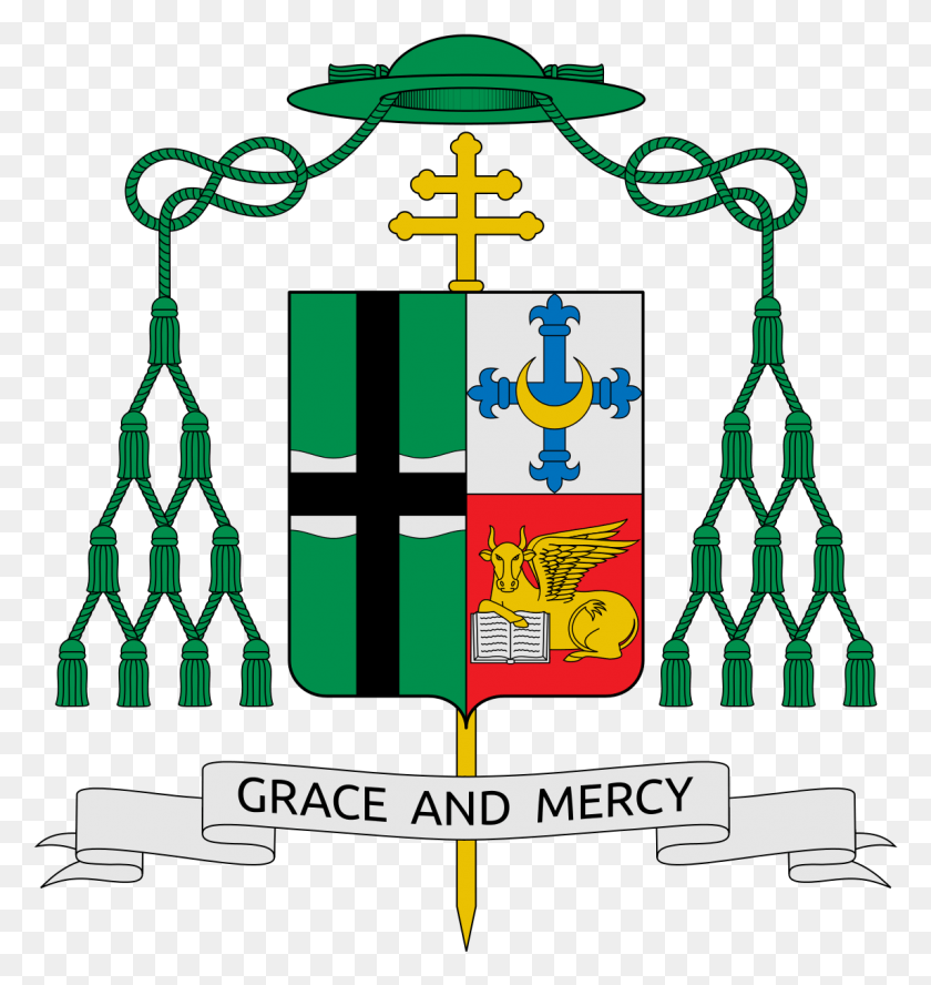 1145x1216 Coat Of Arms Of George Joseph Lucas Archdiocese Of Cagayan De Oro Logo, Text, Poster, Advertisement HD PNG Download