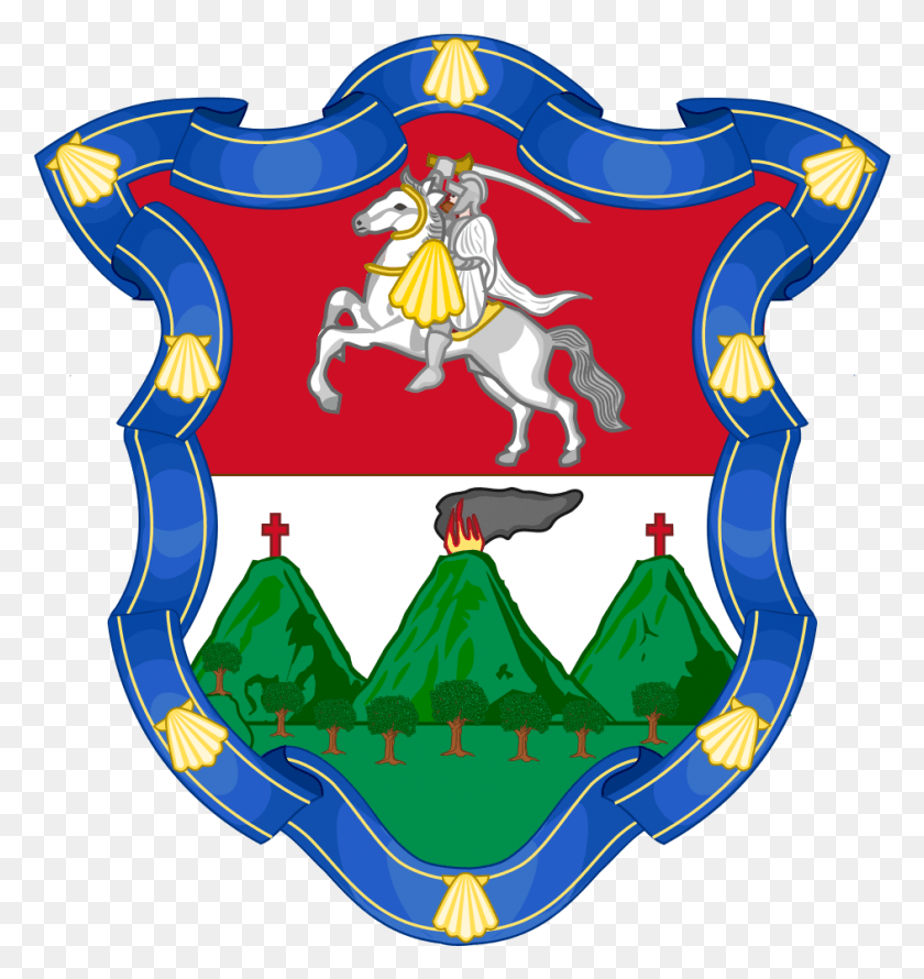 942x1003 Coat Of Arms Of Guatemala City Guatemala City Coat Of Arms, Armor, Shield, Horse HD PNG Download