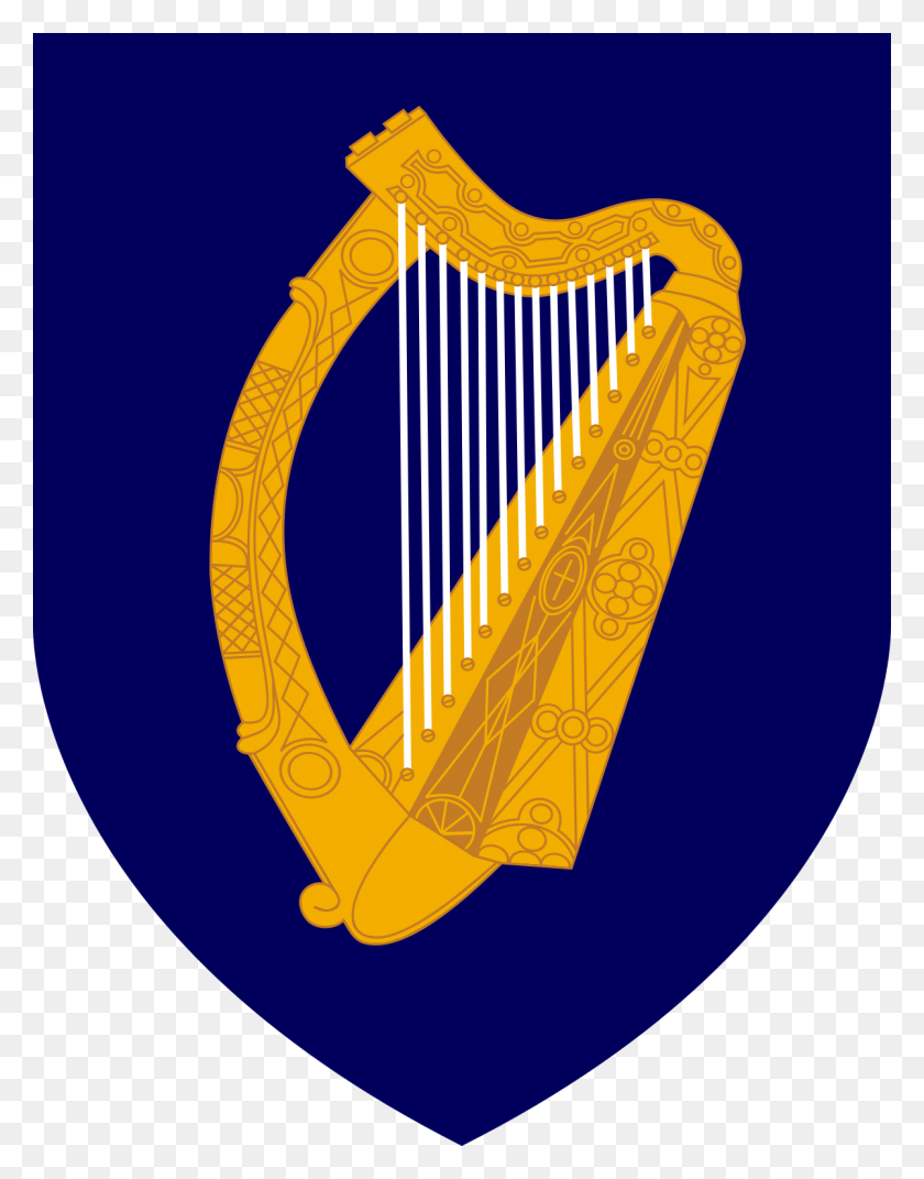 1200x1556 Coat Of Arms Of Ireland, Harp, Musical Instrument, Lyre HD PNG Download