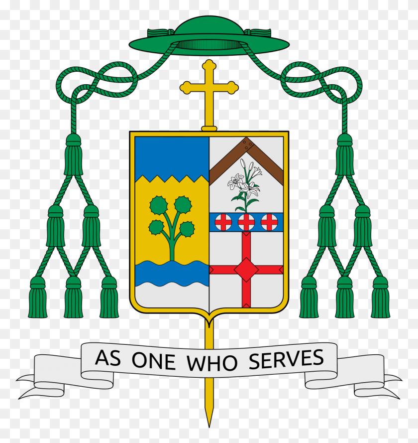 1144x1216 Coat Of Arms Of Joseph Anthony Pepe Bishop Oscar Jaime Florencio Coat Of Arms, Symbol, Cross, Graphics HD PNG Download