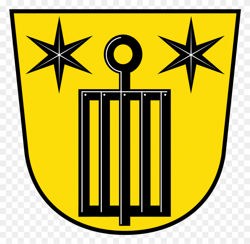 1030x1006 Coat Of Arms Of Leiselheim Chicago Flag One Star, Symbol, Armor, Logo HD PNG Download