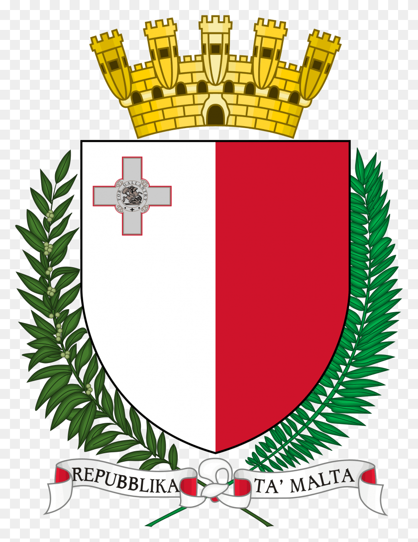 1769x2330 Coat Of Arms Of Malta Malta Coat Of Arms, Armor, Symbol, Shield HD PNG Download