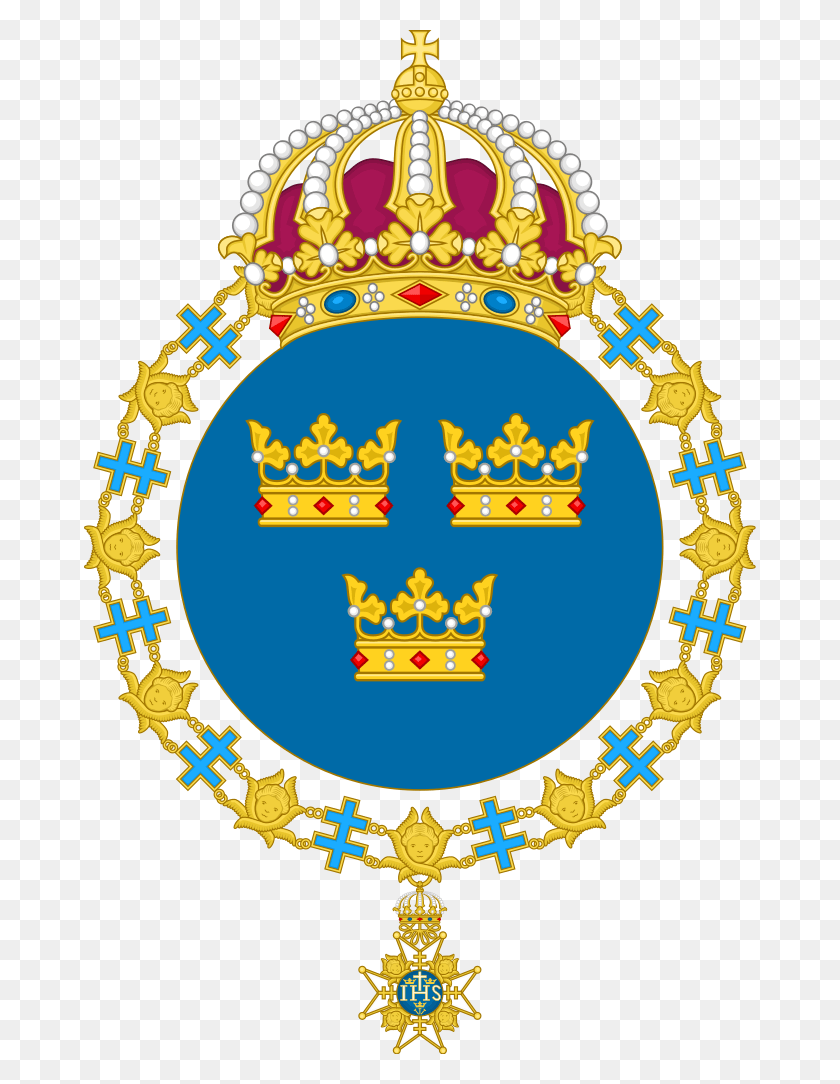 672x1024 Coat Of Arms Of Sweden Coat Of Arms Sweden King, Symbol, Crown, Jewelry HD PNG Download