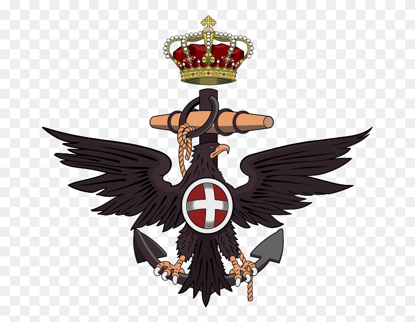 671x593 Coat Of Arms Of The Dukes Of Aosta Logo Regia Marina, Bird, Animal, Symbol HD PNG Download