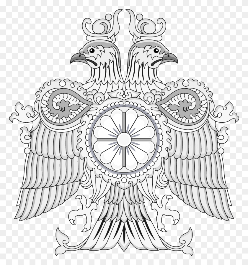 1001x1077 Coat Of Arms Of The Nordic State Line Art, Doodle HD PNG Download