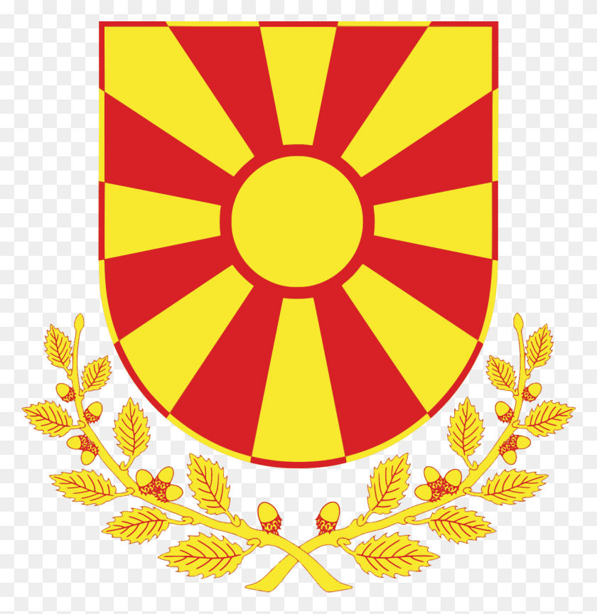 1200x1237 Escudo De Armas Del Presidente De Macedonia Del Norte, República De Macedonia, Símbolo, Armadura, Emblema Hd Png