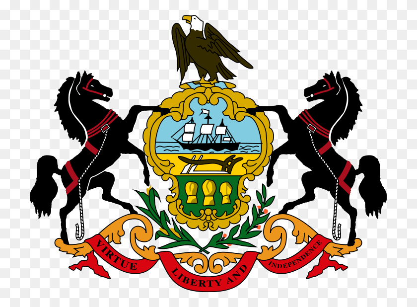 719x558 Coat Of Arms State Seal Pennsylvania Governor39s Office Logo, Symbol, Emblem, Eagle HD PNG Download