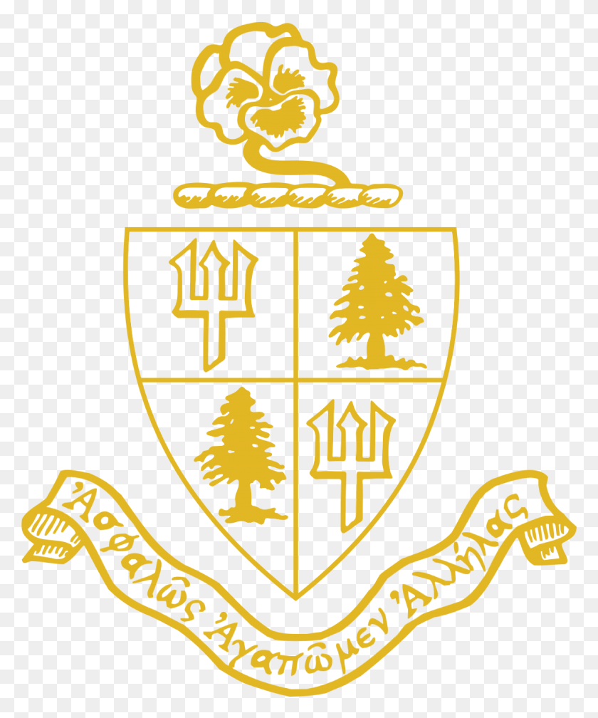 4027x4899 Герб Tri Delta Crest, Логотип, Символ, Товарный Знак Hd Png Скачать