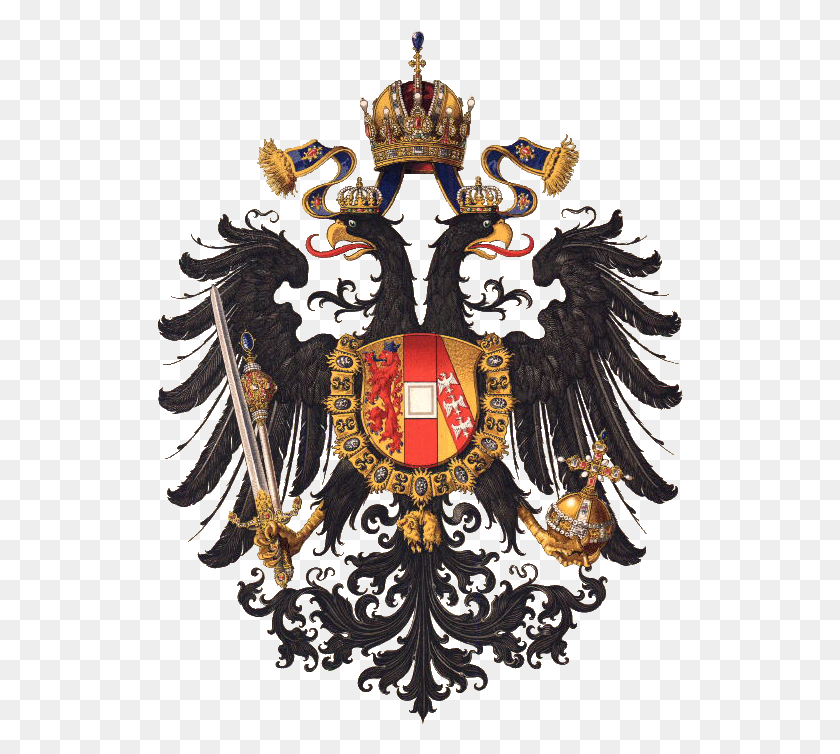 526x694 Coats Of Arms In The Times Of The German Confederation Austro Hungarian Empire Crest, Chandelier, Lamp, Emblem HD PNG Download