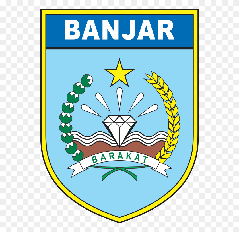 559x756 Coats Of Arms Of Banjar Regency Banjar Regency, Symbol, Logo, Trademark HD PNG Download