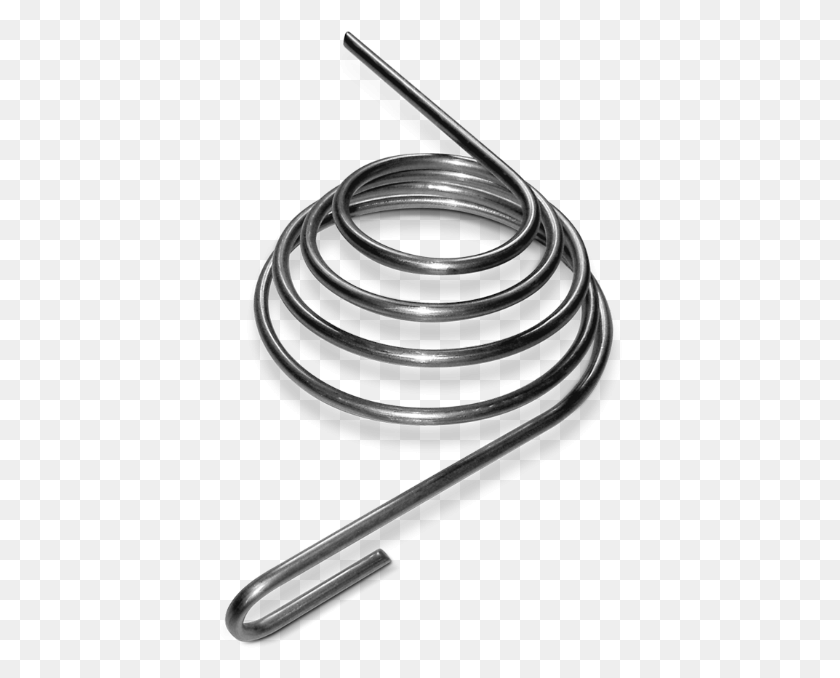 408x618 Coaxial Cable, Coil, Spiral, Silver HD PNG Download