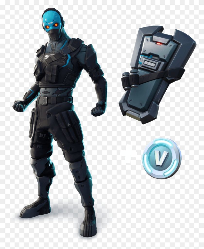 793x984 Cobalt Outfit Featured Image Cobalt Skin In Fortnite, Helmet, Clothing, Apparel HD PNG Download