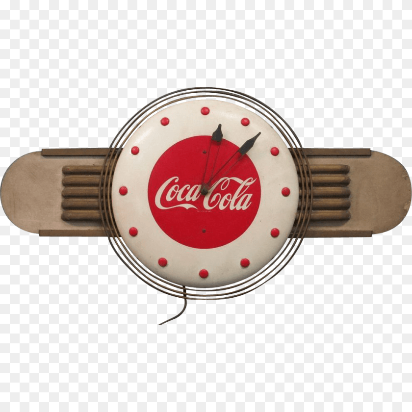 991x991 Coca Cola Advertising Clock, Beverage, Coke, Soda Sticker PNG