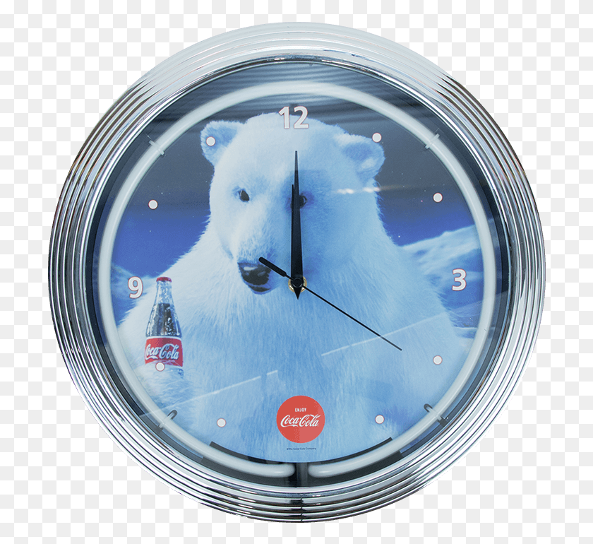 706x710 Descargar Png / Coca Cola Oso Polar, Reloj Analógico, Torre Del Reloj Hd Png