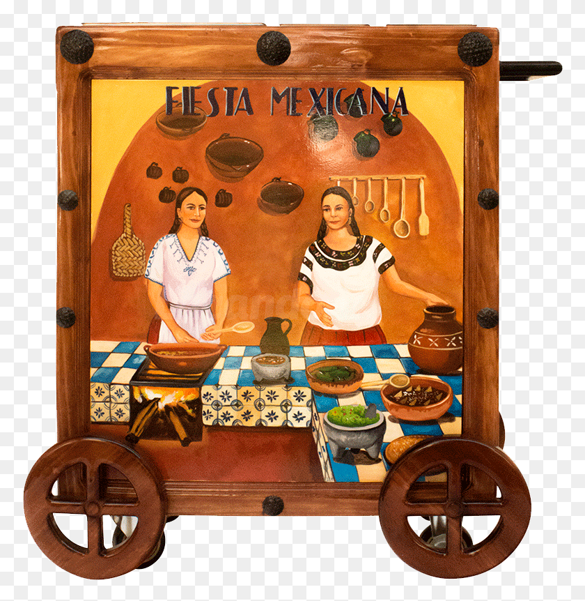 776x802 Cocineras Mexicanas Guacamole Cart Plywood, Person, Human, Furniture HD PNG Download