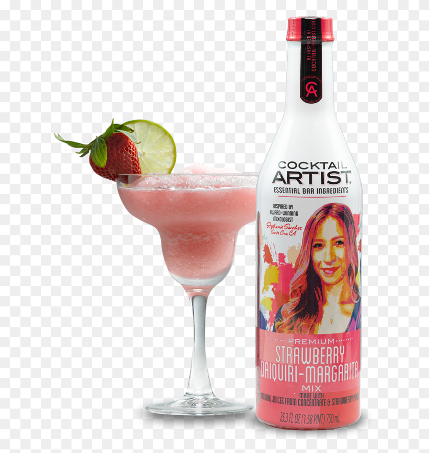 631x827 Cocktail Artist Strawberry Daiquiri Amp Margarita Mix Daiquiri, Plant, Citrus Fruit, Fruit HD PNG Download