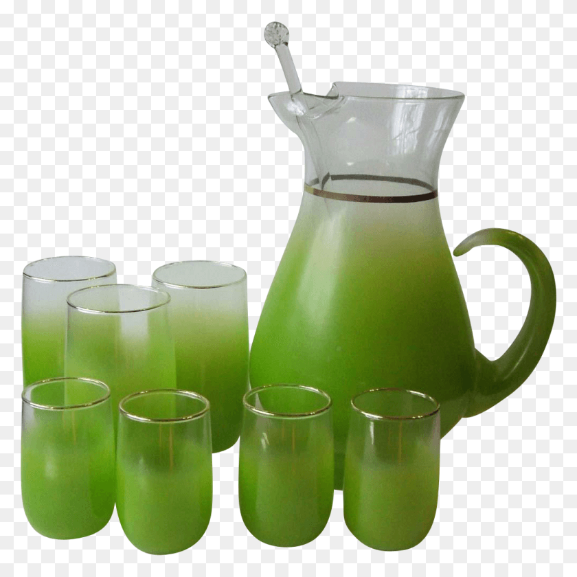 1004x1004 Cocktail Pitcher, Green, Glass, Beverage HD PNG Download