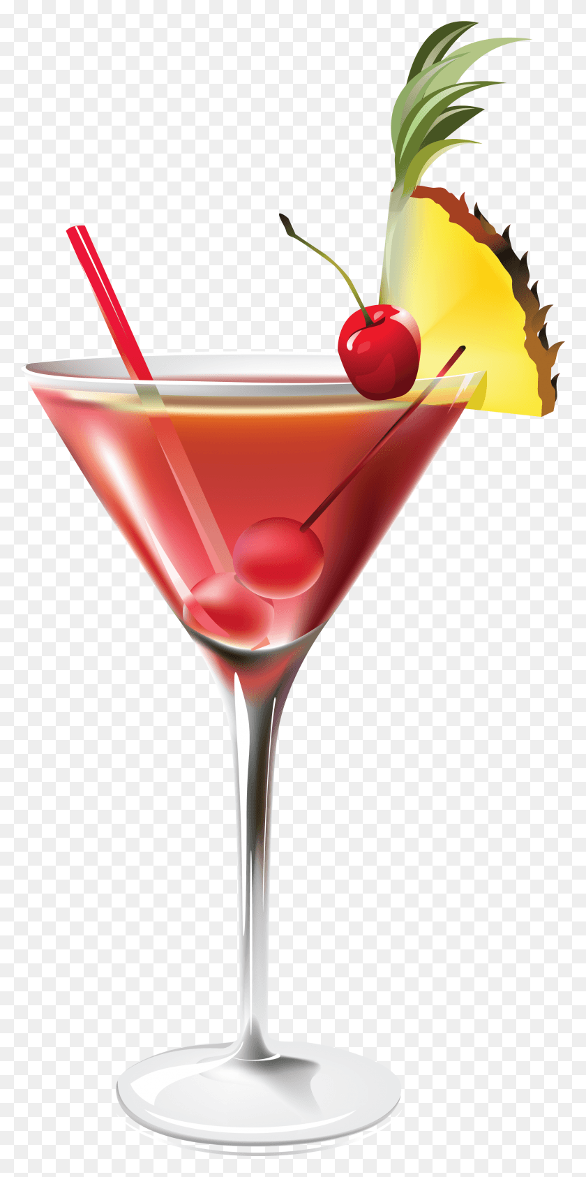 2398x5001 Cocktail With Pineapple Clipart Picture Transparent Background Cocktails Clipart, Alcohol, Beverage, Drink HD PNG Download