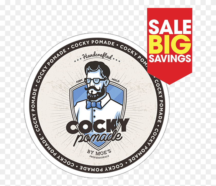 657x665 Cocky Pomade By Moe39s Professionals Pomade Vs Wax Hair, Label, Text, Logo HD PNG Download