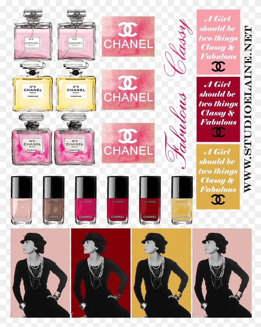 2510x3194 Coco Chanel Free Sticker Sheet Coco Chanel HD PNG Download