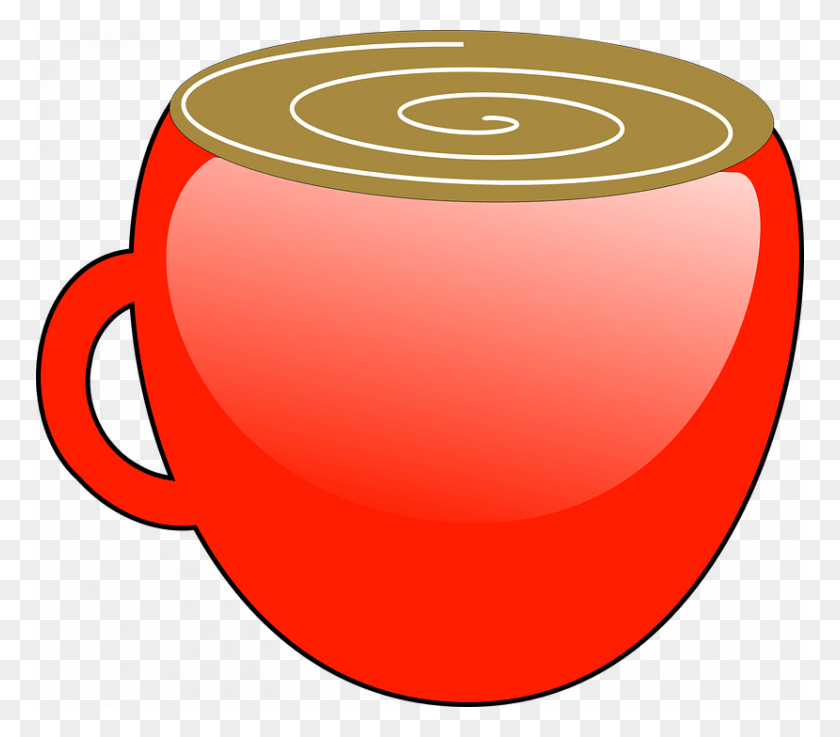 768x677 Cocoa Mug Clipart Coffee Hot Chocolate Mug Free Vector Hot Cocoa Mug Cliparts, Tin, Can, Lamp HD PNG Download