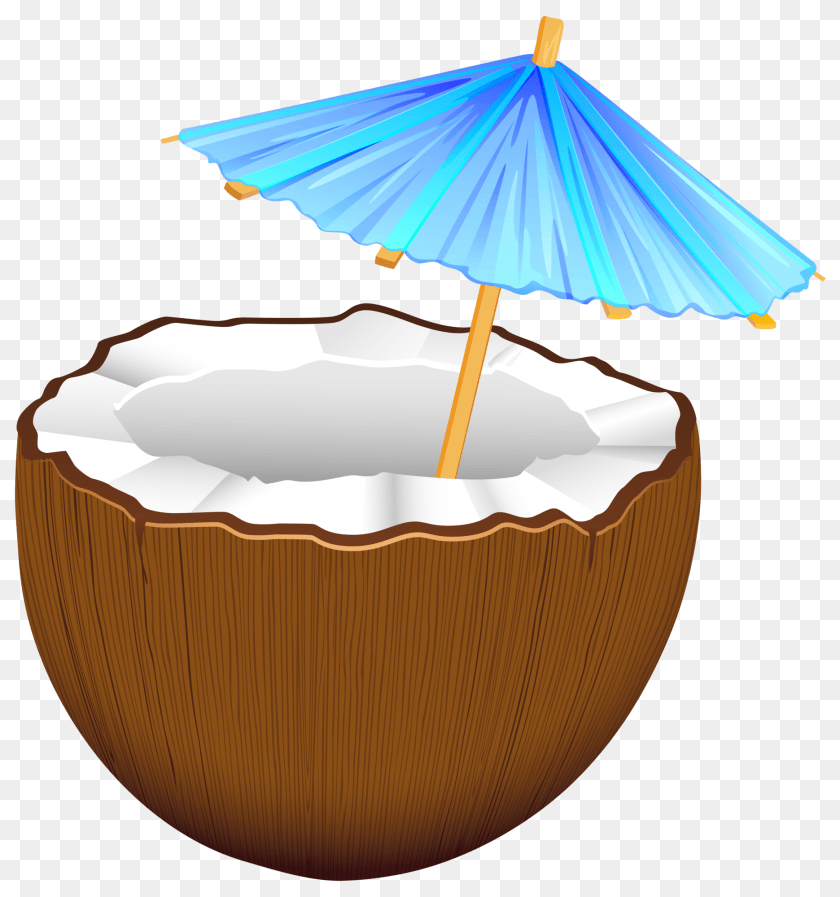 1872x2000 Coconut Cocktail Clip Art, Food, Fruit, Plant, Produce Clipart PNG