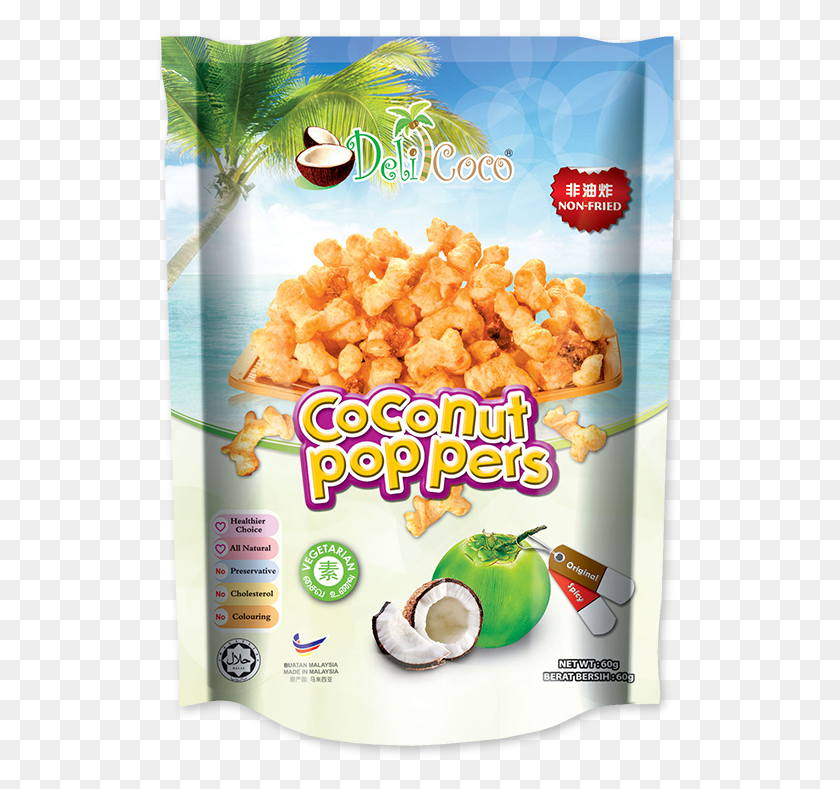 532x729 Coconut Poppers, Food, Popcorn, Snack HD PNG Download