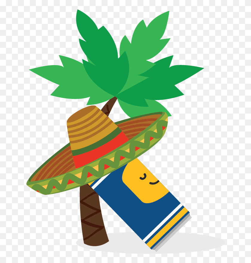 665x820 Coconut Tree Clipart Isalnd Vector Graphics, Clothing, Apparel, Sombrero HD PNG Download
