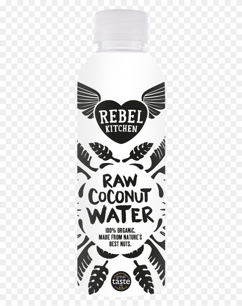 308x1001 Coconut Water 250ml Rebel Kitchen Coconut Water, Text, Poster, Advertisement HD PNG Download