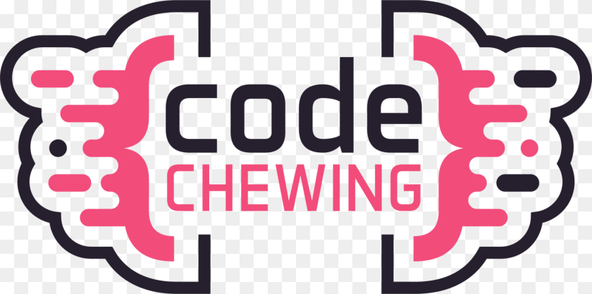 1505x747 Code Chewing Logo Graphic Design, Light PNG