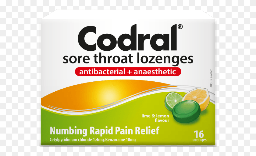 585x454 Codral Lozenge Lime Lemon 650x510px 2d Codral Cold And Flu Tablets, Flyer, Poster, Paper HD PNG Download