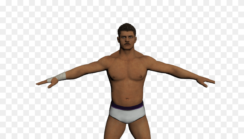 640x480 Cody Rhodes Moustache, Underwear, Person, Body Part, Clothing Clipart PNG