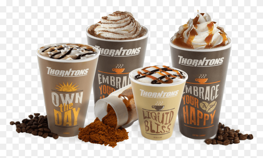 823x471 Coffee Amp Cappuccino Thorntons Iced Coffee, Dessert, Food, Ice Cream HD PNG Download