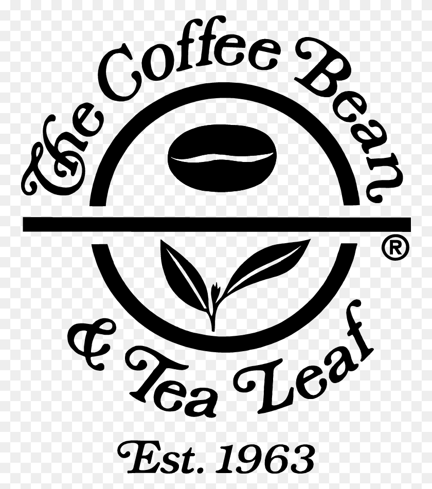 758x891 Coffee Bean Logo Coffee Bean Amp Tea Leaf Logo, Label, Text, Stencil HD PNG Download