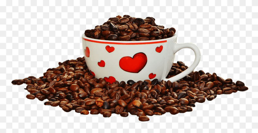 961x461 Coffee Beans Cup Coffee With Love Quotes, Coffee Cup, Birthday Cake, Cake HD PNG Download