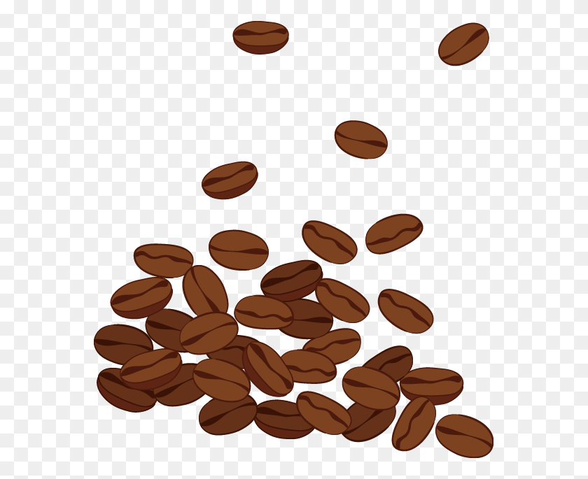 571x625 Coffee Clip Art Beans Transprent Free Coffee Bean Clipart, Plant, Vegetable, Food HD PNG Download