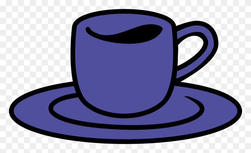2400x1396 Coffee Clipart Blue, Coffee Cup, Cup, Saucer HD PNG Download