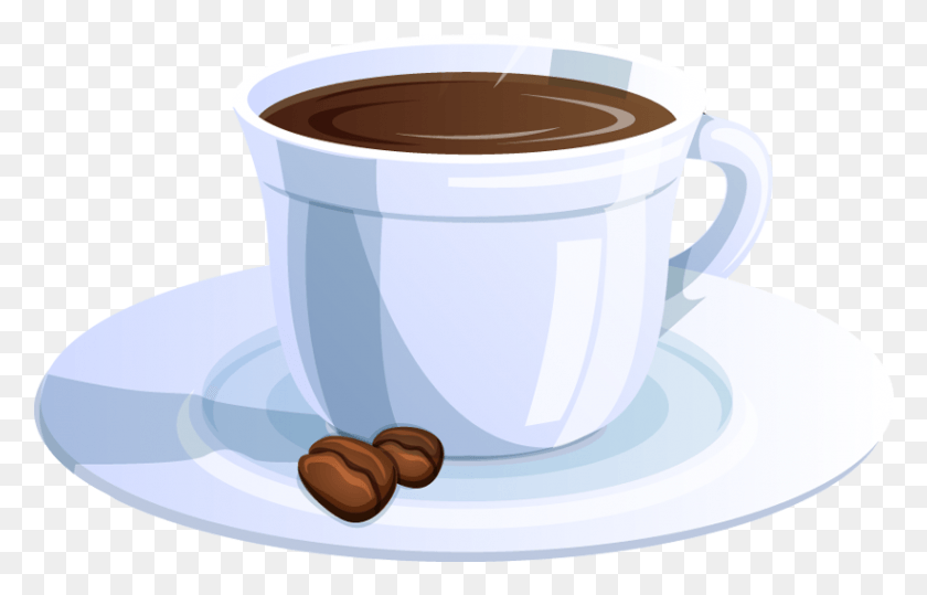 823x506 Coffee Cup With Coffee Beans Cup, Saucer, Pottery, Beverage HD PNG Download